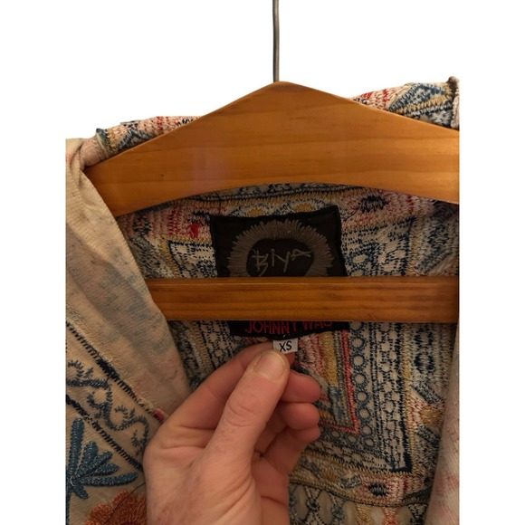 Johnny Was Biya  Knit Pocket Duster Hooded Cardigan Sweater Size XS 💐 - Picture 2 of 5